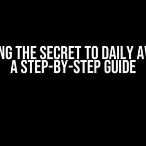 Unlocking the Secret to Daily Averages: A Step-by-Step Guide