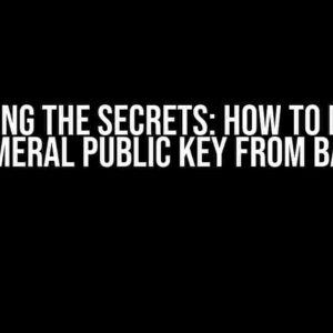 Unlocking the Secrets: How to Decrypt Ephemeral Public Key from Base64